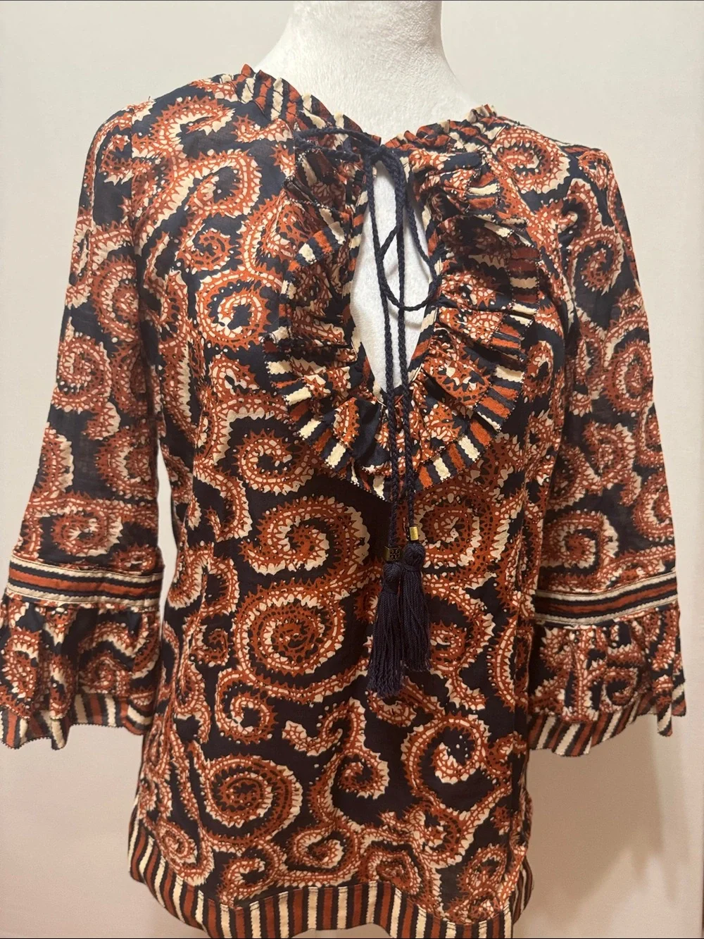 Tory Burch Gwenna Cotton Tunic 🧡
